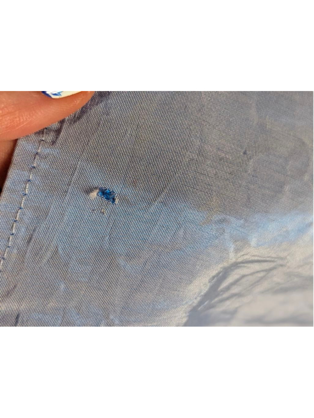 Vintage 1991 Jessica Ethereal Shimmer Maxi Skirt L Powder Blue/Purple - Picture 12 of 14